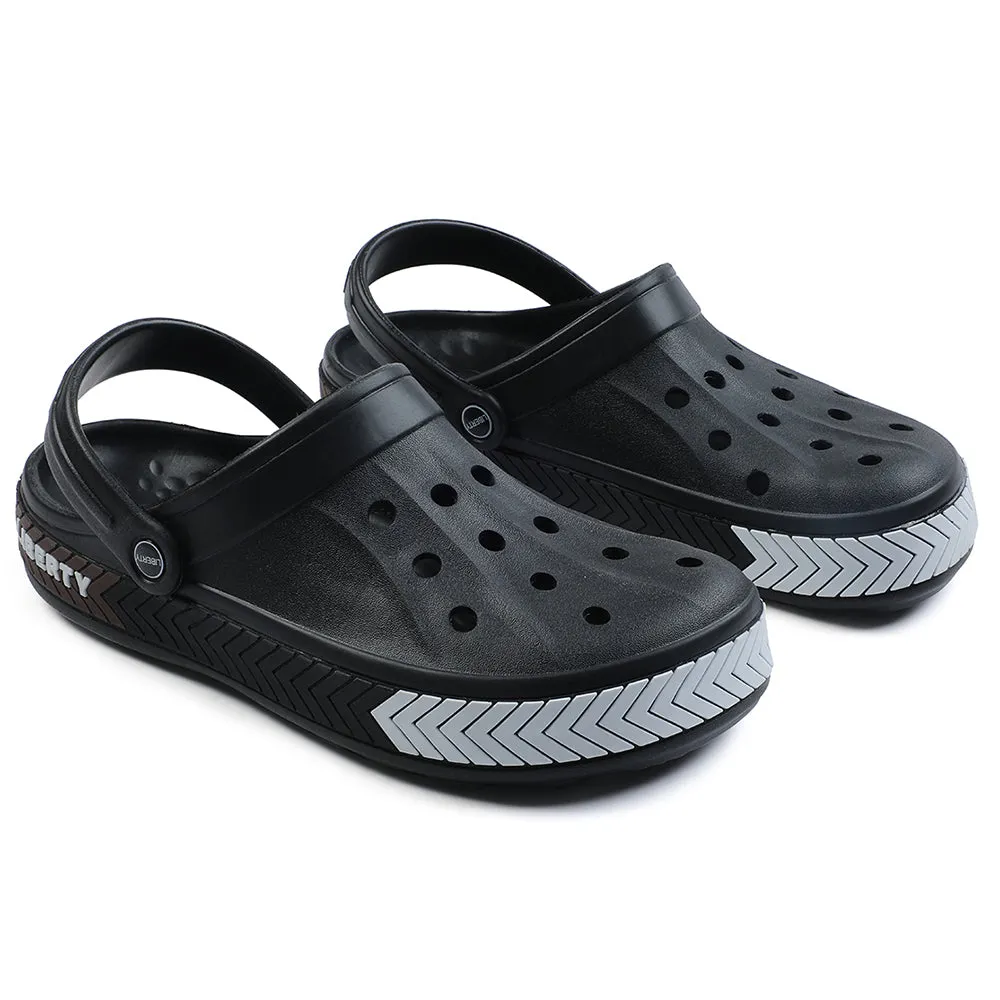 A-HA Black Casual Slip-on Clogs For Men LITEWALKXT By Liberty
