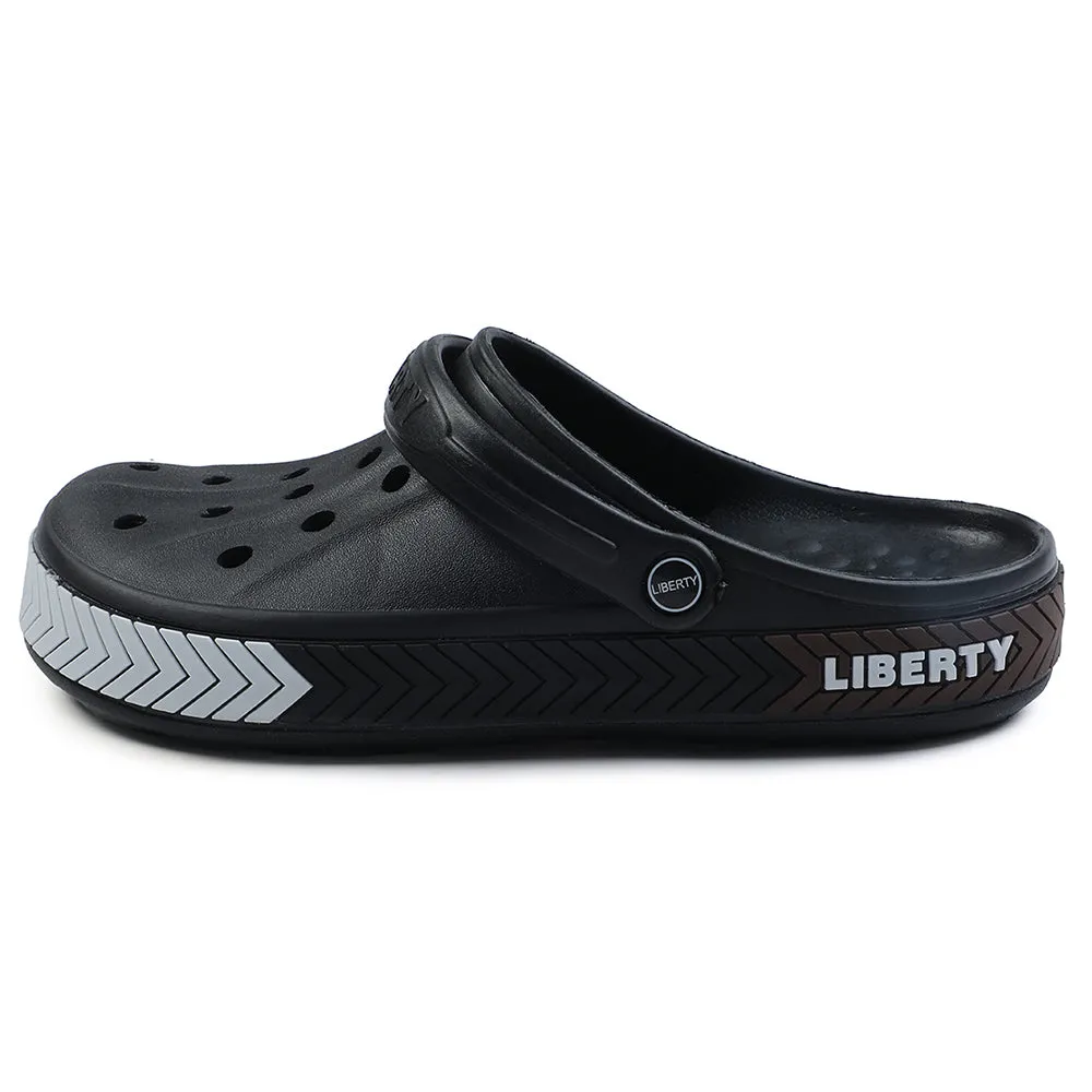 A-HA Black Casual Slip-on Clogs For Men LITEWALKXT By Liberty