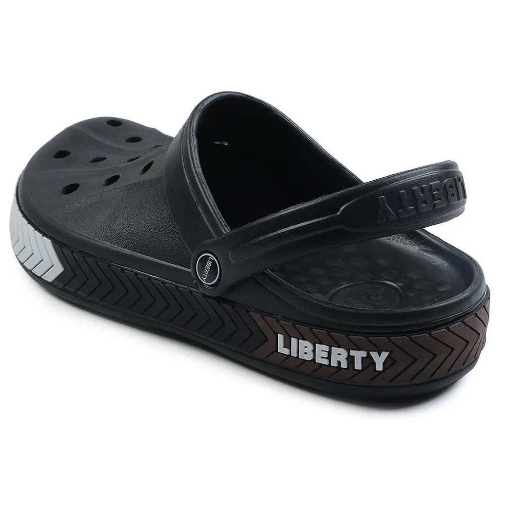 A-HA Black Casual Slip-on Clogs For Men LITEWALKXT By Liberty