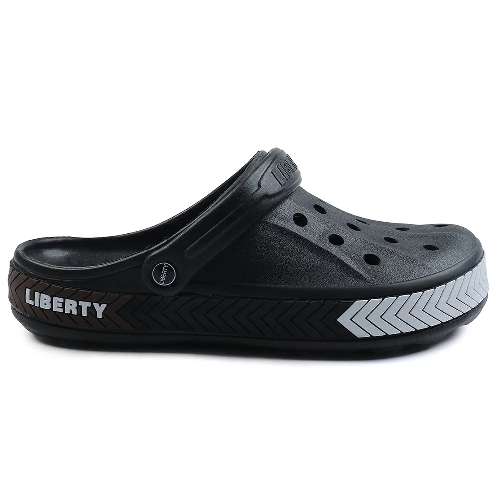 A-HA Black Casual Slip-on Clogs For Men LITEWALKXT By Liberty
