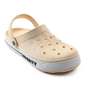 A-HA Khaki Casual Slip-on Clogs For Men LITEWALK By Liberty