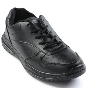 Force 10 Black Lacing Uniform School Shoes For Kids SKOLPRO-L By Liberty