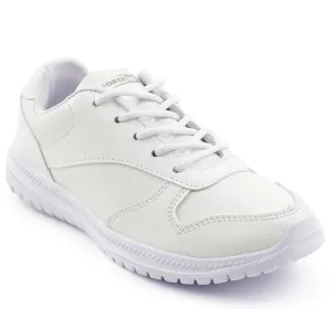 Force 10 White Lacing Uniform School Shoes For Kids SKOLPRO-L By Liberty