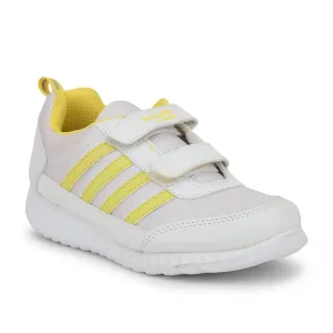 Force 10 Yellow Non Lacing Uniform School Shoes For Kids 9906-90SV By Liberty