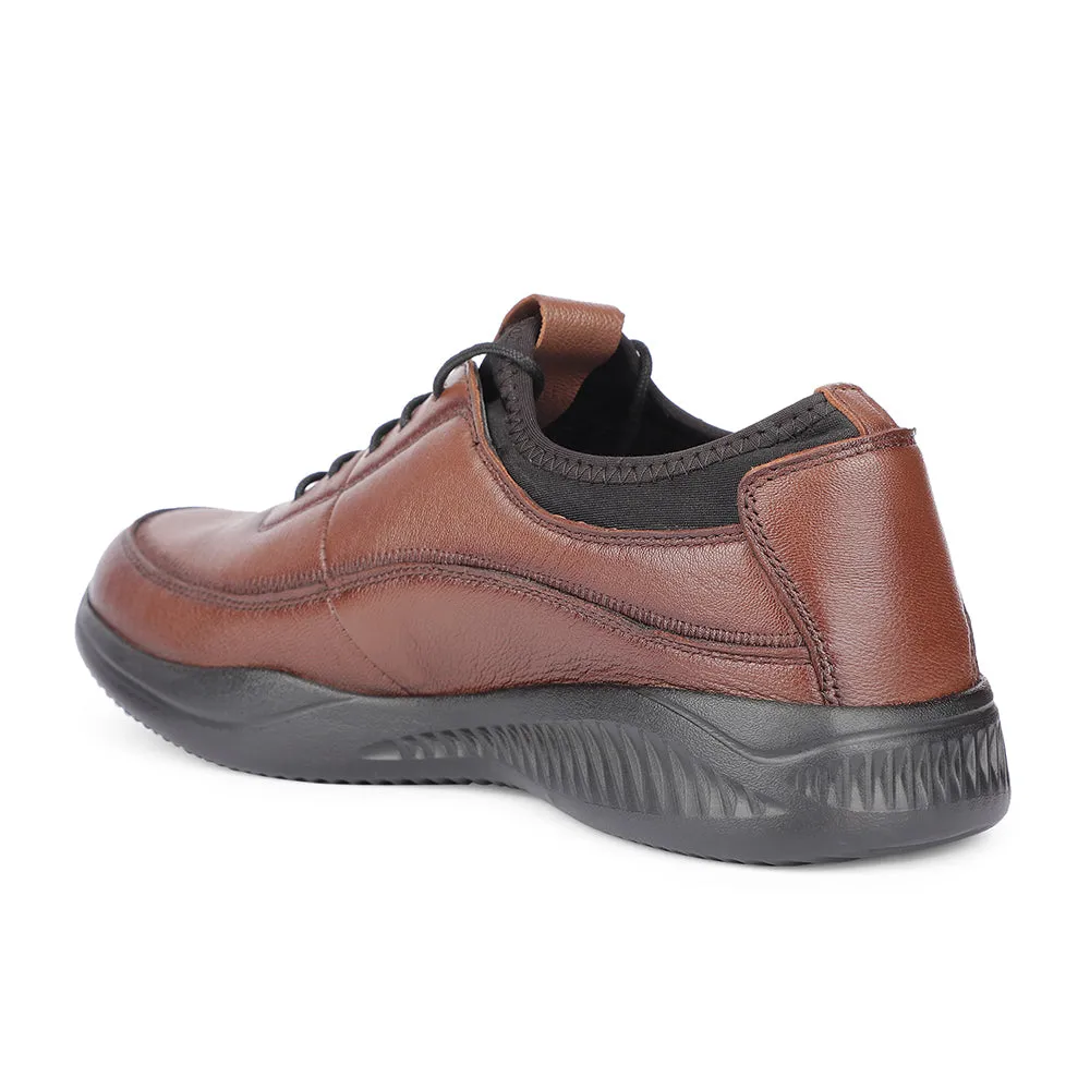 Healers Casual Tan Lacing Shoes For Men A576-07 By Liberty