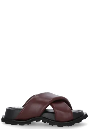 Jil Sander Cross-Over Strap Chunky Sandals