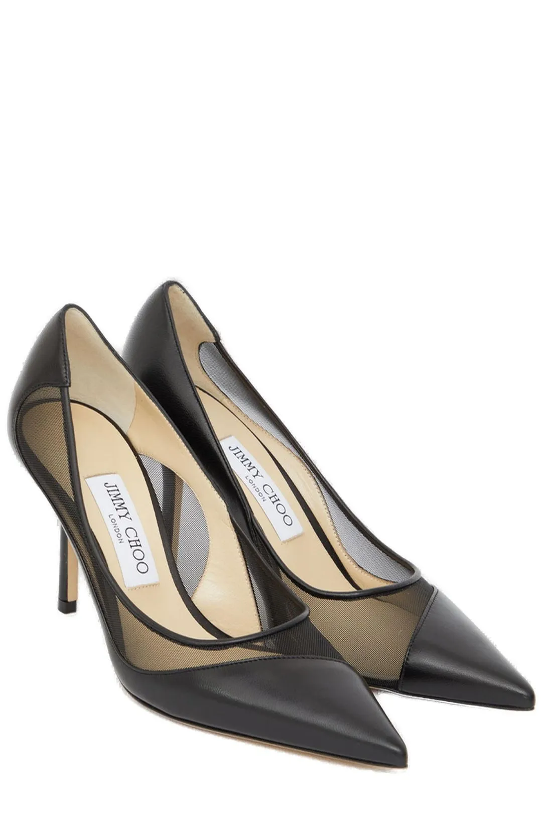 Jimmy Choo Love 85 Mesh-Panelled Pumps