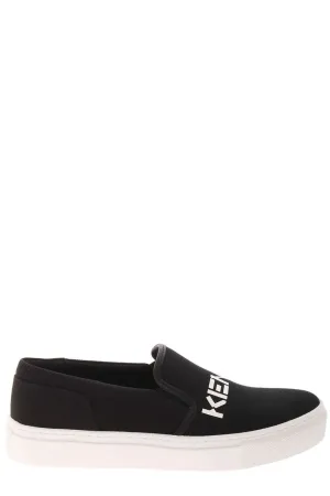 Kenzo K-Skate Logo Printed Slip-On Trainers
