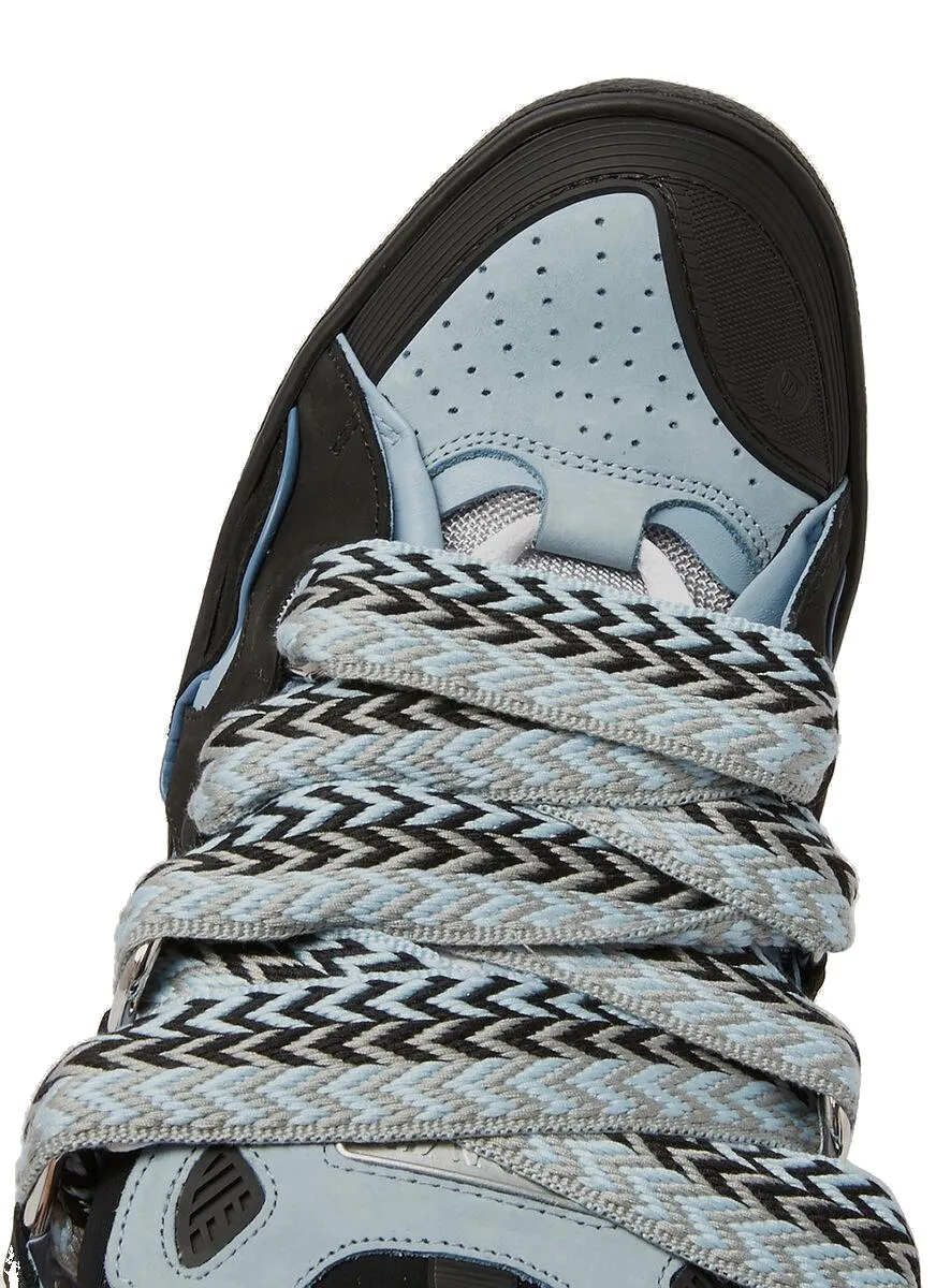 Lanvin Curb Logo Embossed Sneakers