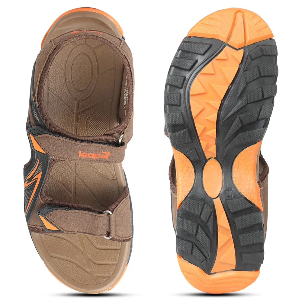 Leap7x Casual Brown Sandal For Men BLAIR-12E By Liberty