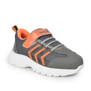 Leap7x Non Lacing Casual Shoes For Kids (Grey) (JEEVA-02) By Liberty