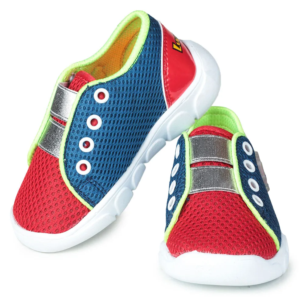 Lucy & Luke Casual Red Non Lacing Shoes For Kids FLYNN-26 By Liberty