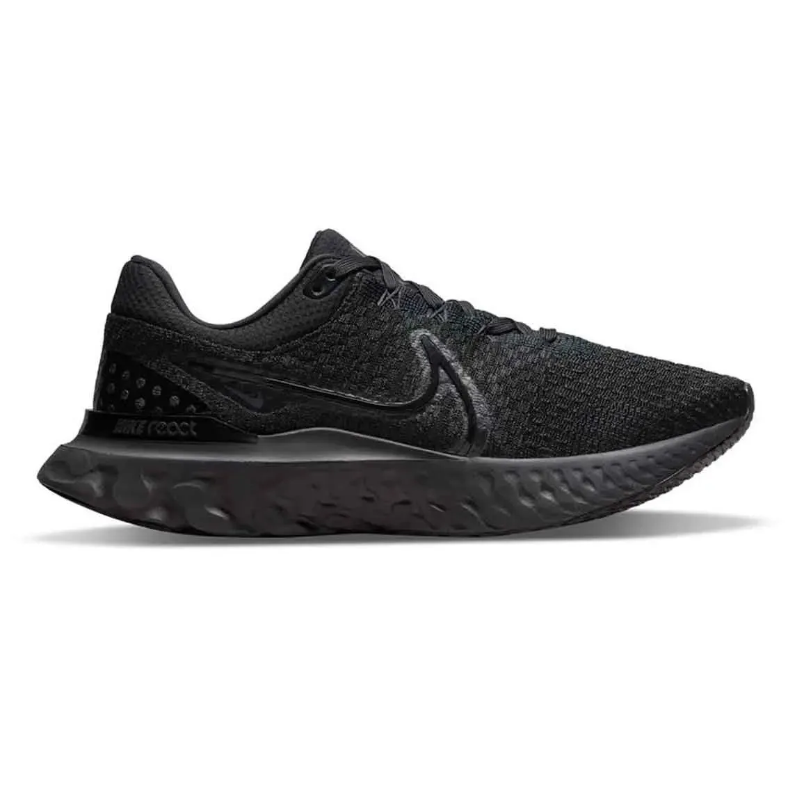 Mens Nike React Infinity Run FK 3 - Black / Black / Black