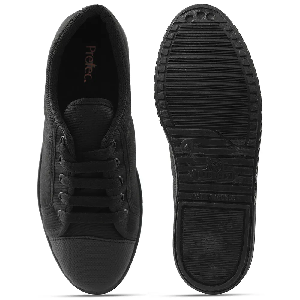 Prefect Black Lacing PT School Shoes For Kids TENIS By Liberty