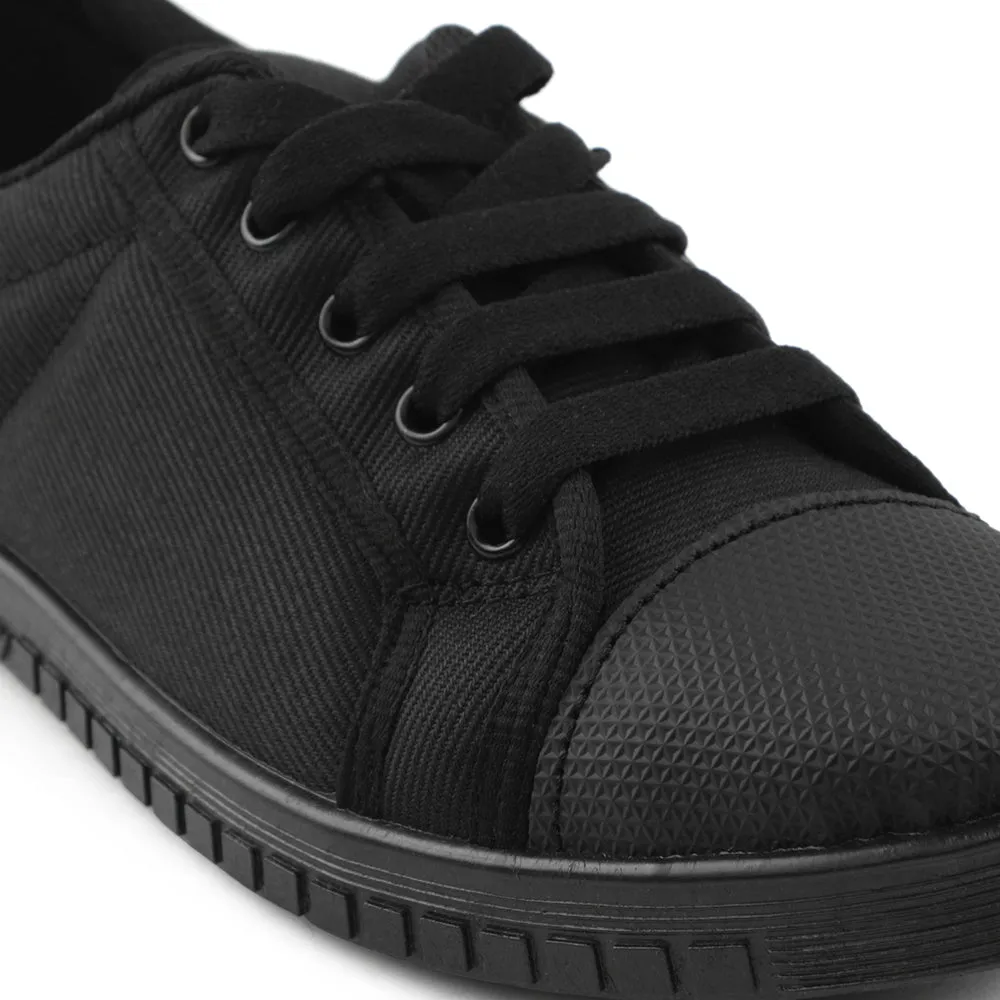 Prefect Black Lacing PT School Shoes For Kids TENIS By Liberty
