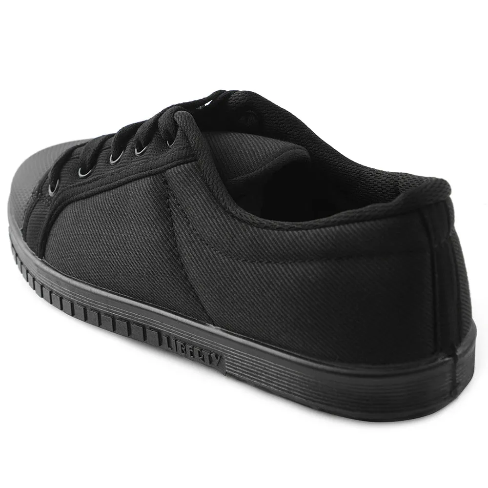 Prefect Black Lacing PT School Shoes For Kids TENIS By Liberty