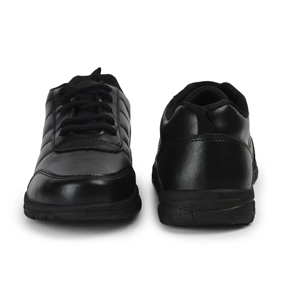 Prefect By Liberty Kids SCHOOL-PTM Black School Lacing Shoes