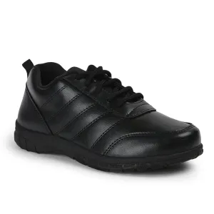 Prefect By Liberty Kids SCHOOL-PTM Black School Lacing Shoes