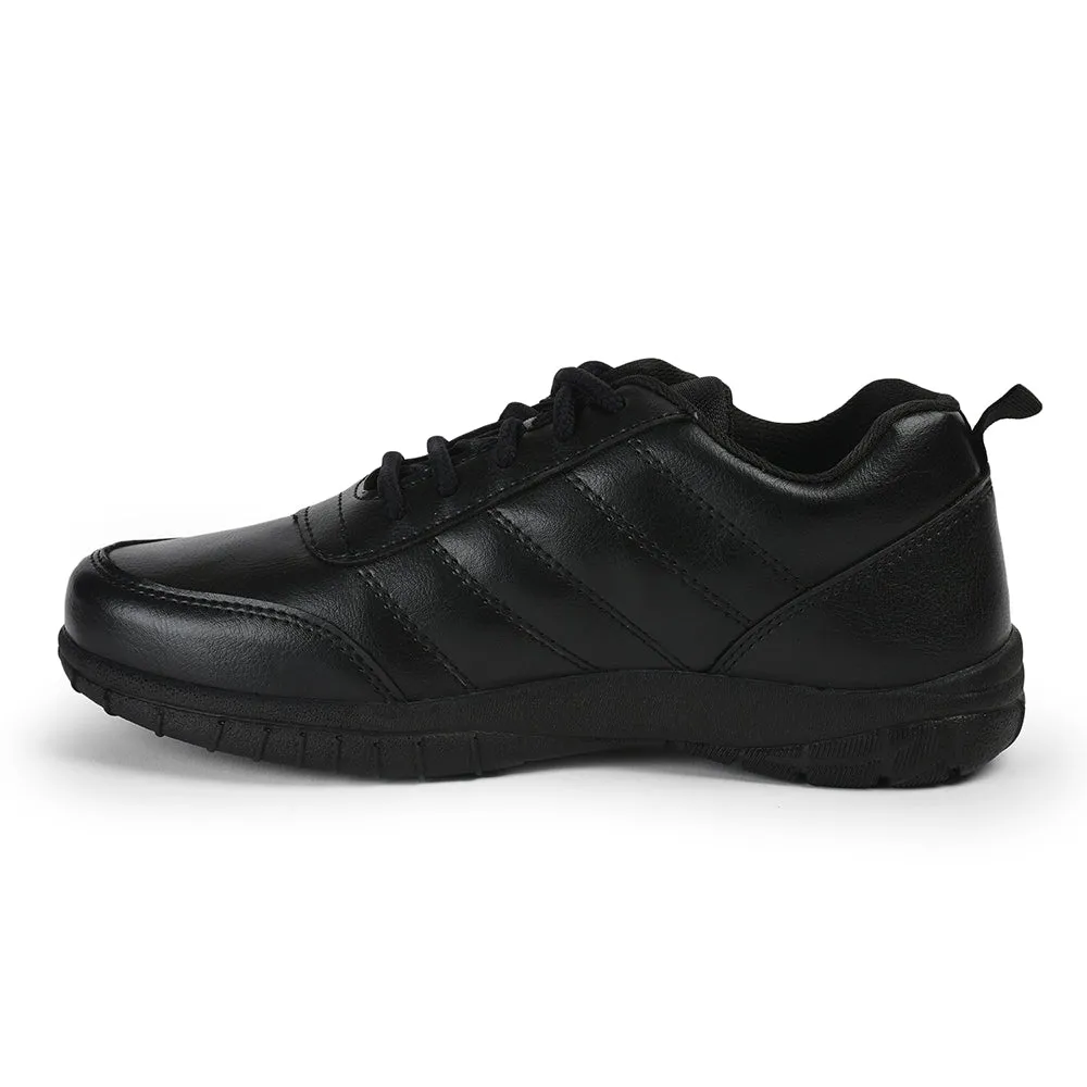 Prefect By Liberty Kids SCHOOL-PTM Black School Lacing Shoes