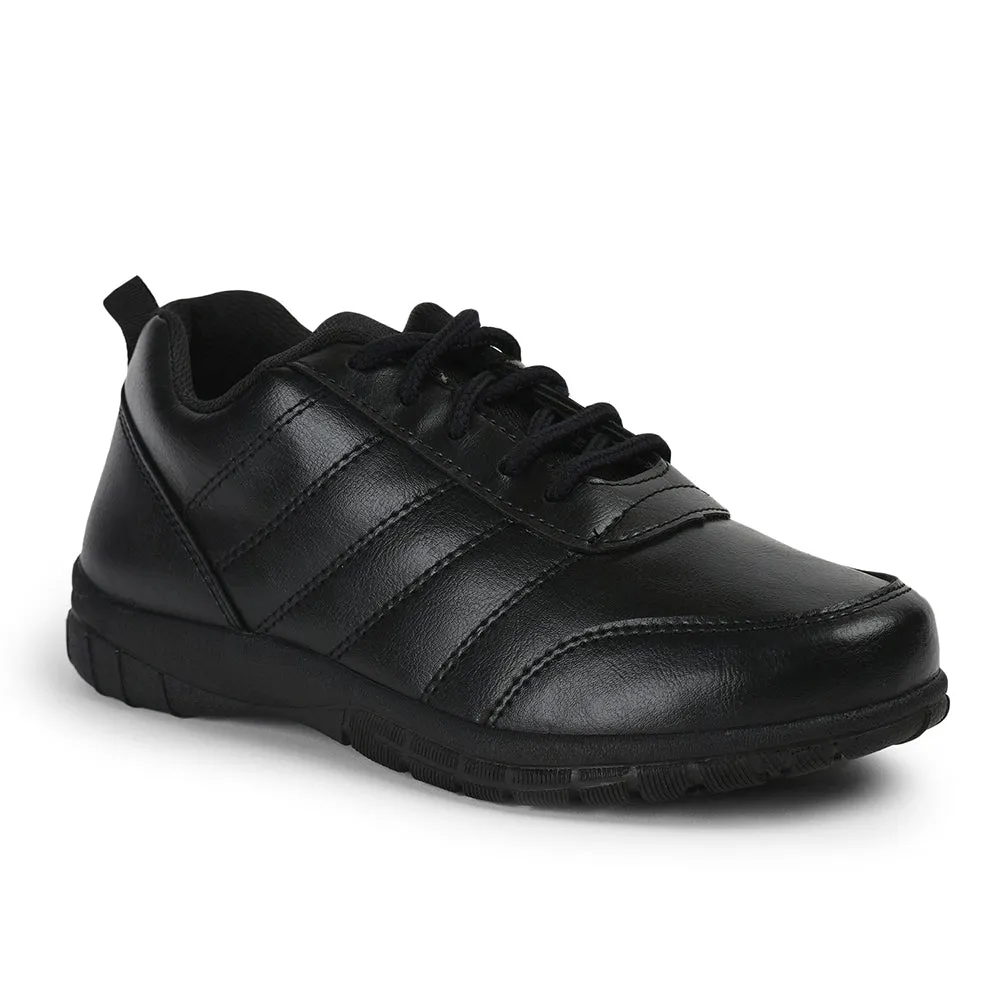 Prefect By Liberty Kids SCHOOL-PTM Black School Lacing Shoes