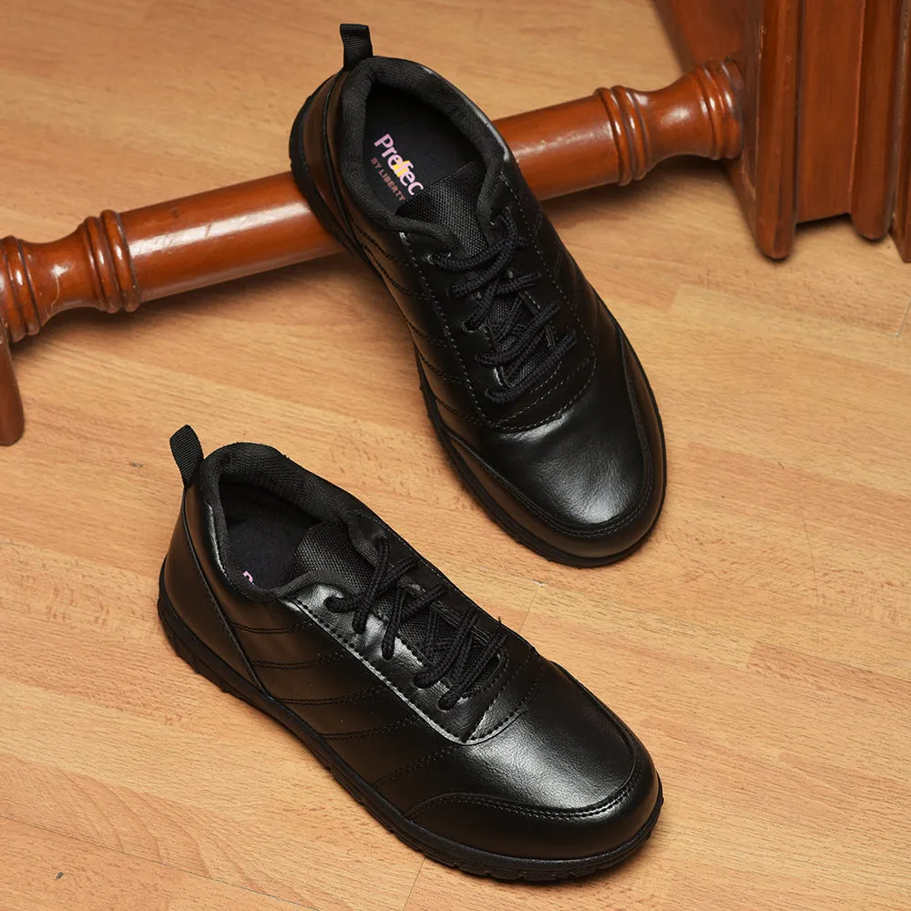 Prefect By Liberty Kids SCHOOL-PTM Black School Lacing Shoes