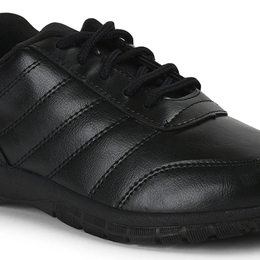 Prefect By Liberty Kids SCHOOL-PTM Black School Lacing Shoes