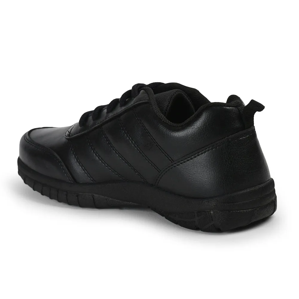 Prefect By Liberty Kids SCHOOL-PTM Black School Lacing Shoes