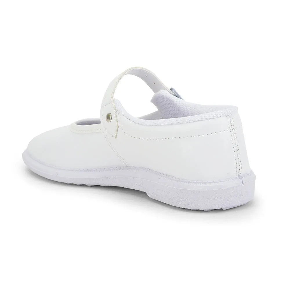 Prefect White Ballerina Dress School Shoes For Kids S/GIRL (N) By Liberty