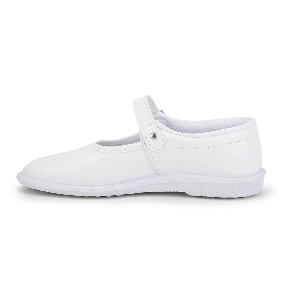 Prefect White Ballerina Dress School Shoes For Kids S/GIRL (N) By Liberty