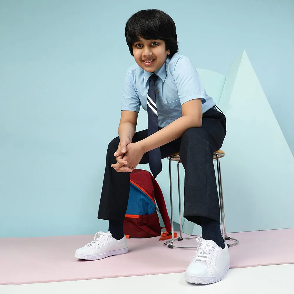 Prefect White Lacing PT School Shoes For Kids TENIS By Liberty