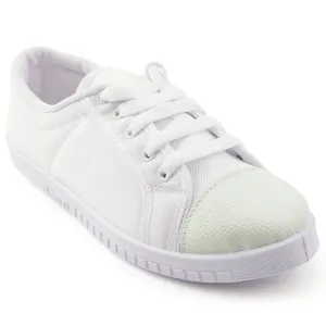 Prefect White Lacing PT School Shoes For Kids TENIS By Liberty