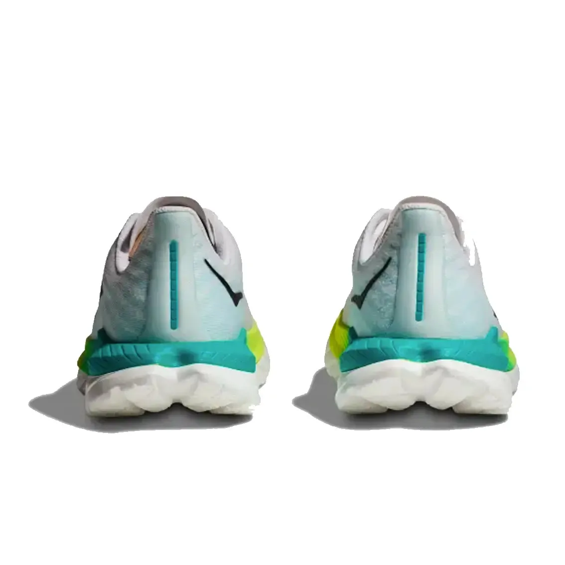 Womens HOKA Mach 5 (Wide) - White / Blue Glass