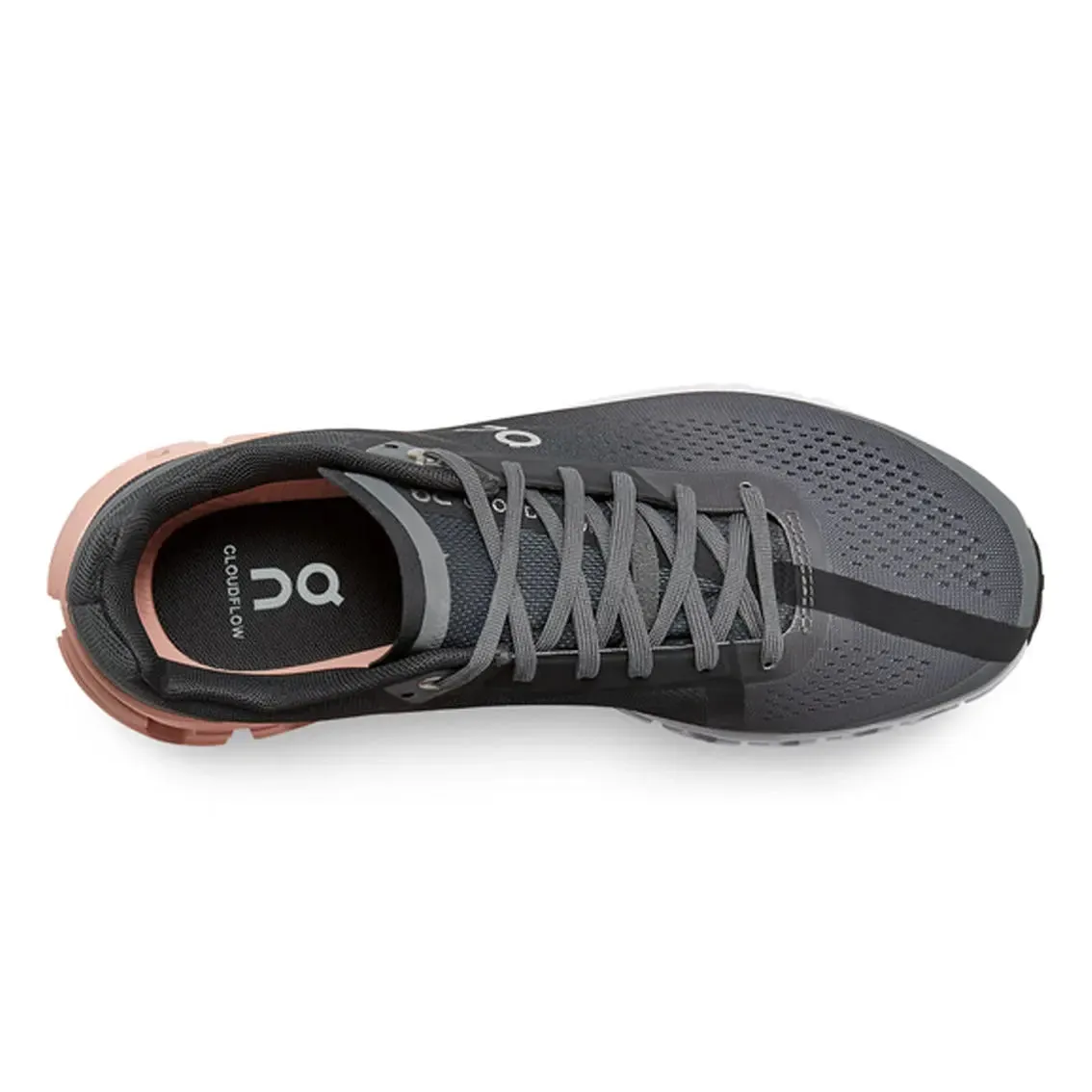 Womens On Running Cloudflow 3 (Wide) - Rock / Rose